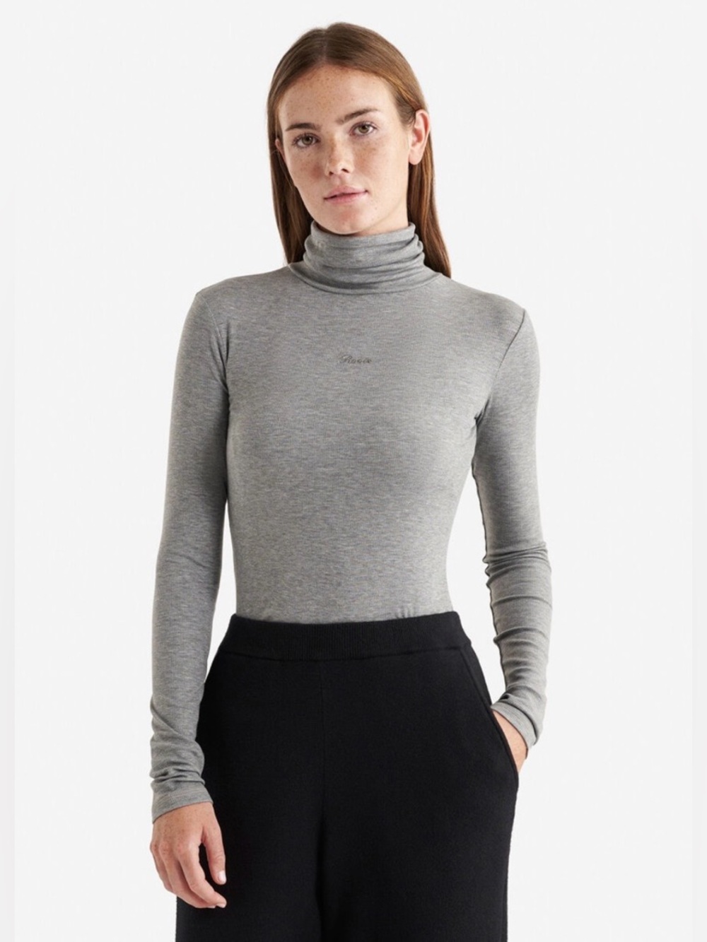 Uniqlo women’s XS Heather Gray Turtleneck